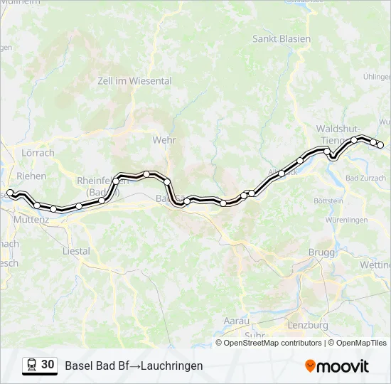 30 Train Line Map