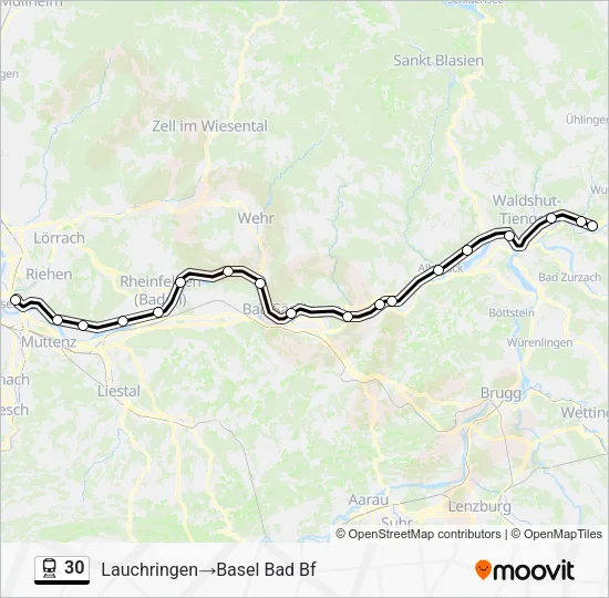 30 Train Line Map