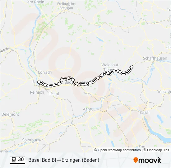 30 Train Line Map