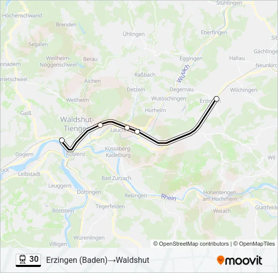 30 Train Line Map