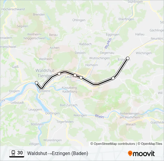 30 Train Line Map