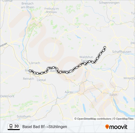 30 Train Line Map