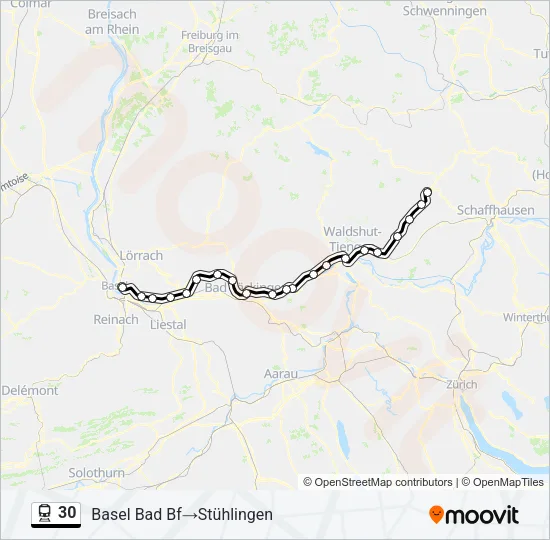 30 Train Line Map
