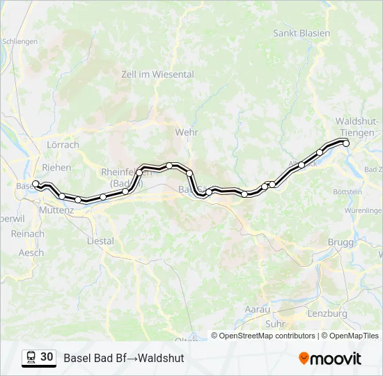 30 Train Line Map