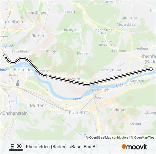 30 Train Line Map
