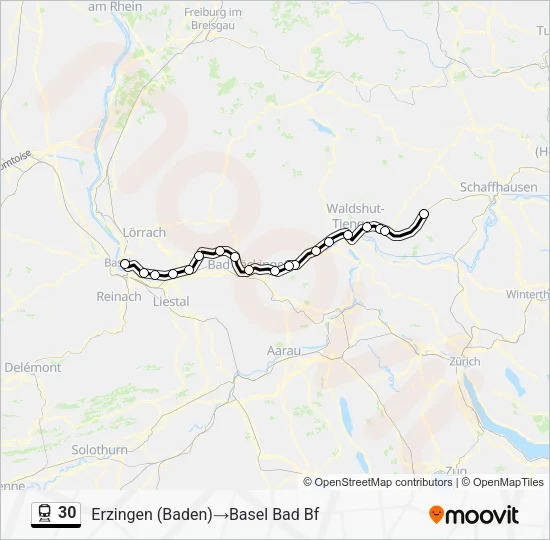 30 Train Line Map