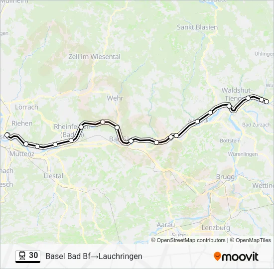 30 Train Line Map