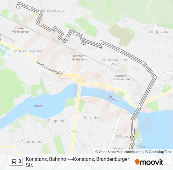 3 Bus Line Map