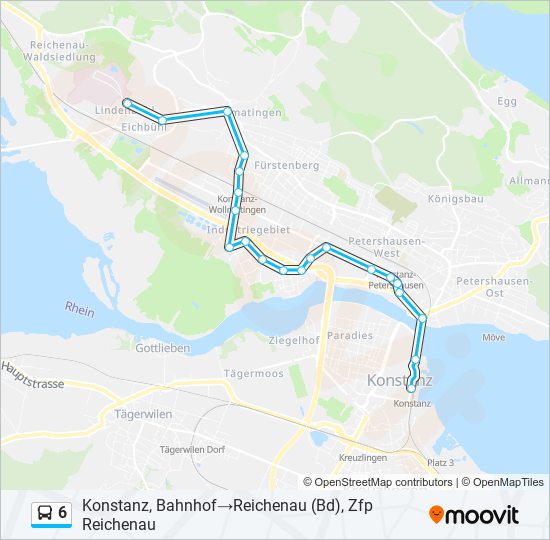 6 Bus Line Map