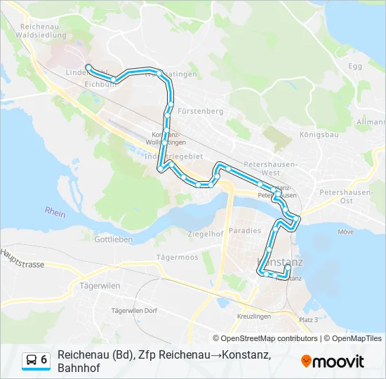 6 Bus Line Map