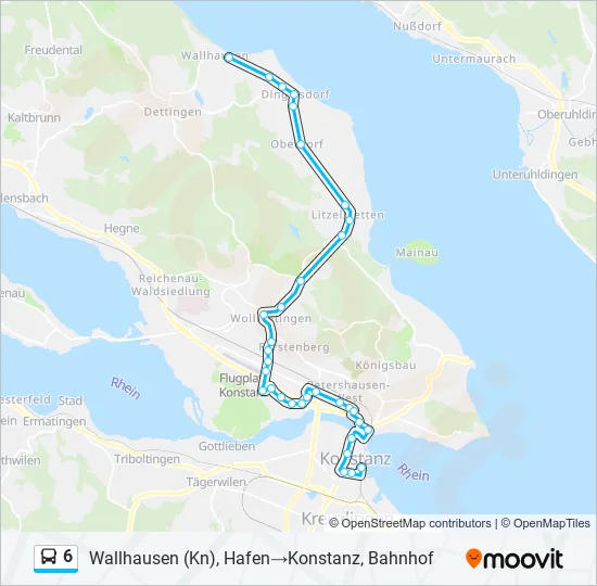 6 Bus Line Map