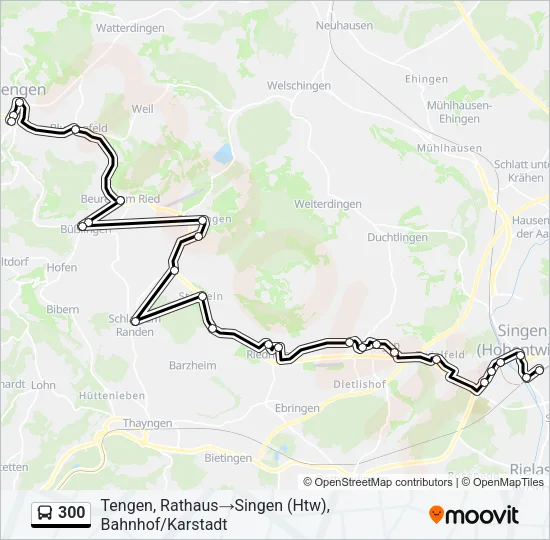 300 Bus Line Map