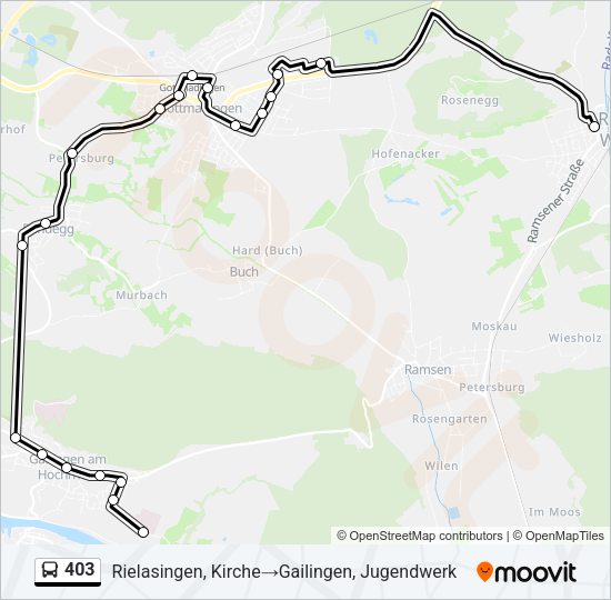 403 Bus Line Map