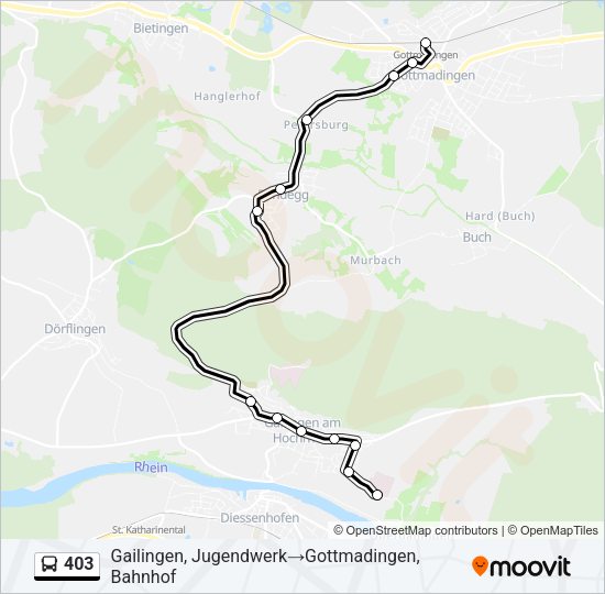 403 Bus Line Map