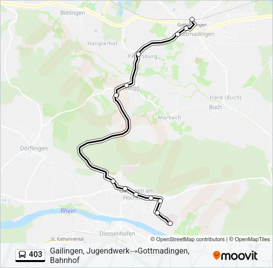 403 Bus Line Map