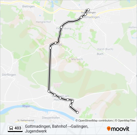 403 Bus Line Map