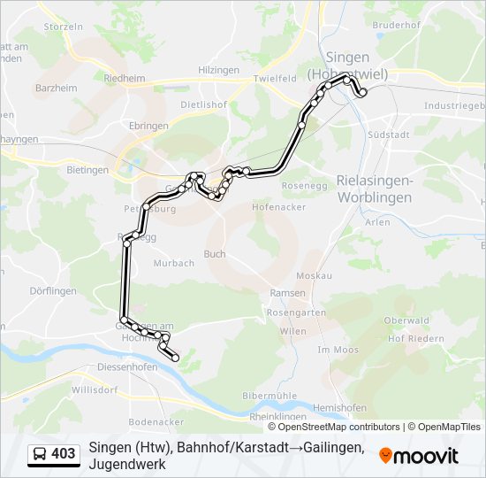 403 Bus Line Map