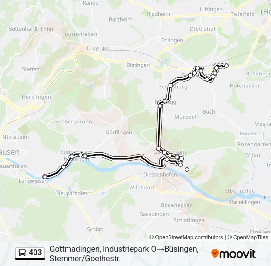 403 Bus Line Map