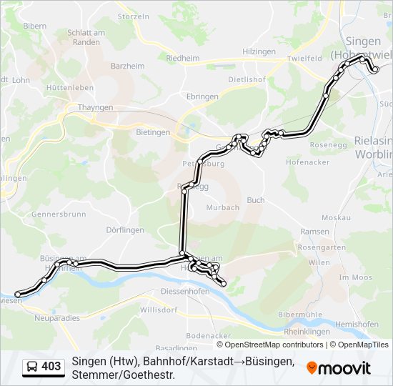 403 Bus Line Map