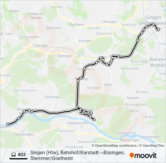 403 Bus Line Map