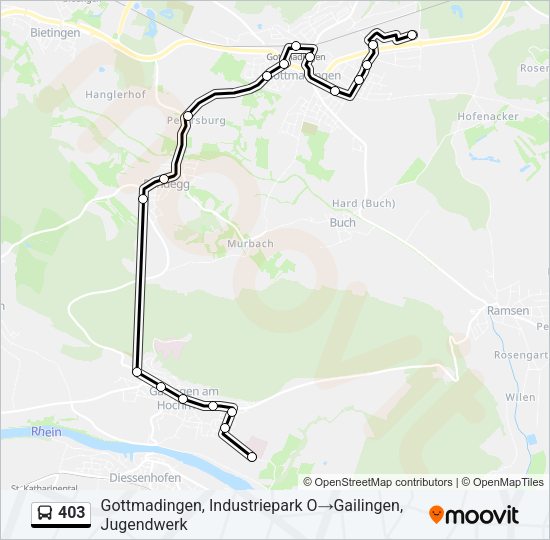 403 Bus Line Map