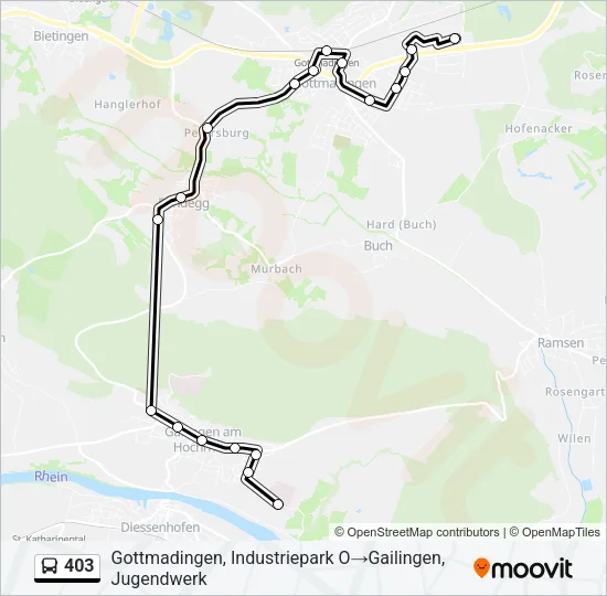 403 Bus Line Map