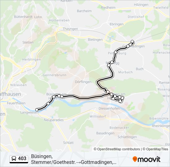 403 Bus Line Map