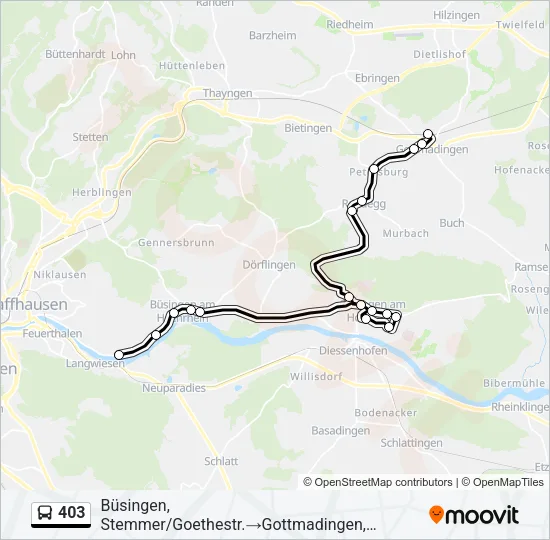 403 Bus Line Map