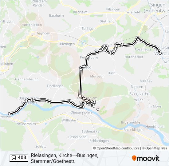 403 Bus Line Map
