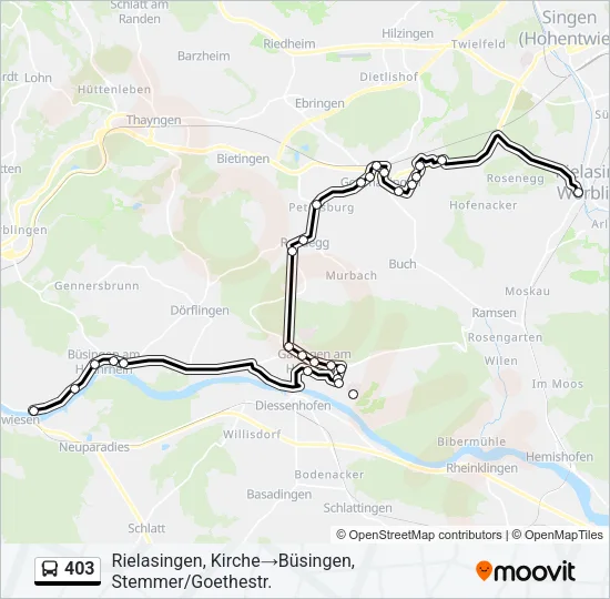 403 Bus Line Map