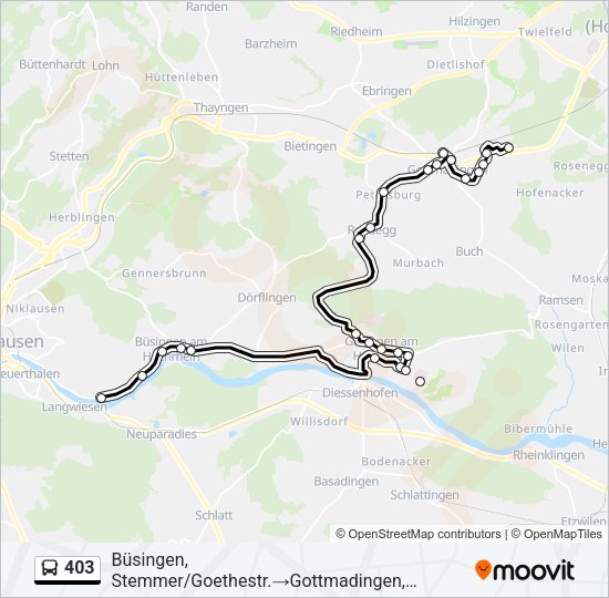 403 Bus Line Map