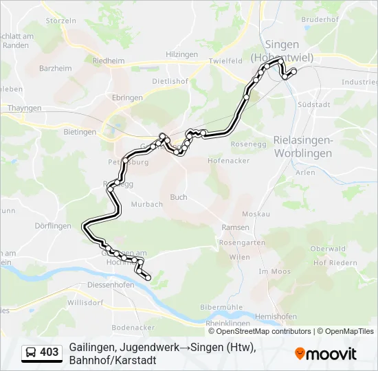 403 Bus Line Map
