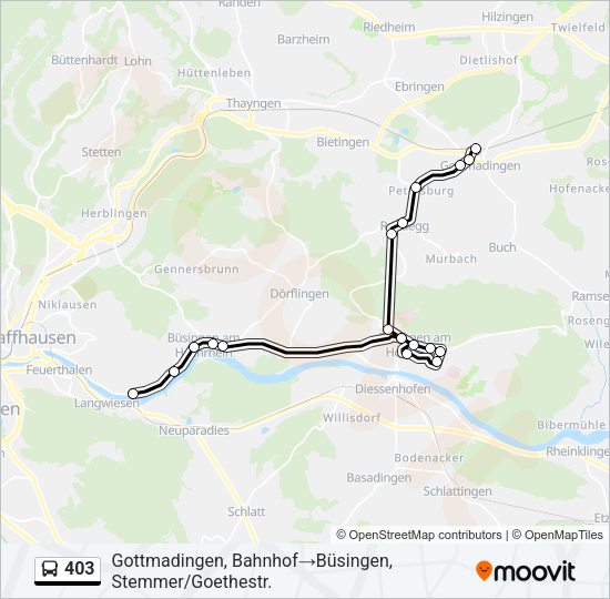 403 Bus Line Map