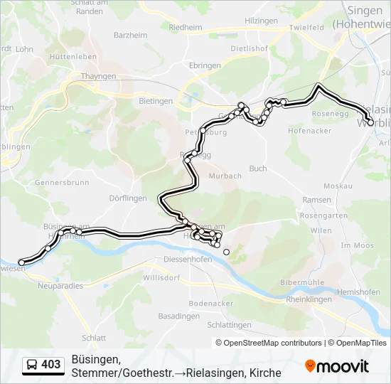 403 Bus Line Map