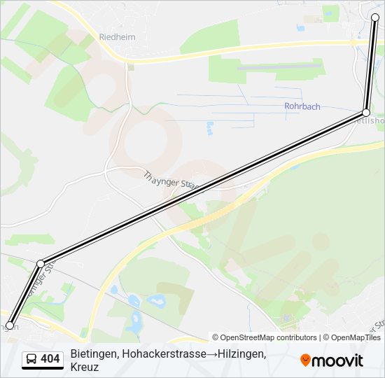 404 Bus Line Map