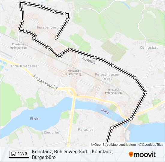 12/3 Bus Line Map