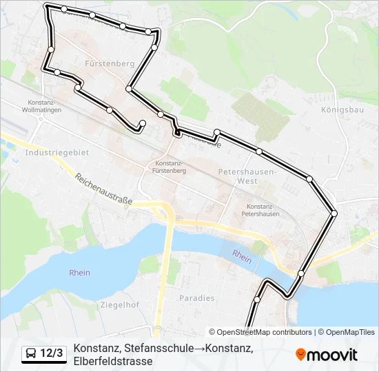 12/3 Bus Line Map