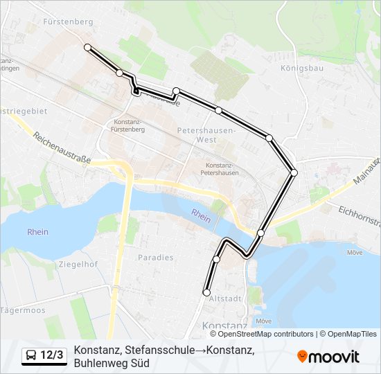 12/3 Bus Line Map