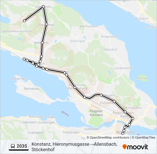203S Bus Line Map