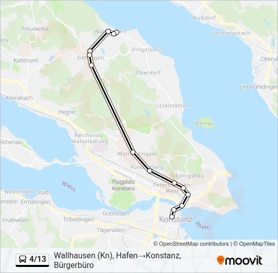 4/13 Bus Line Map