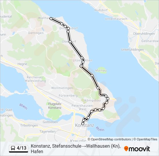 4/13 Bus Line Map
