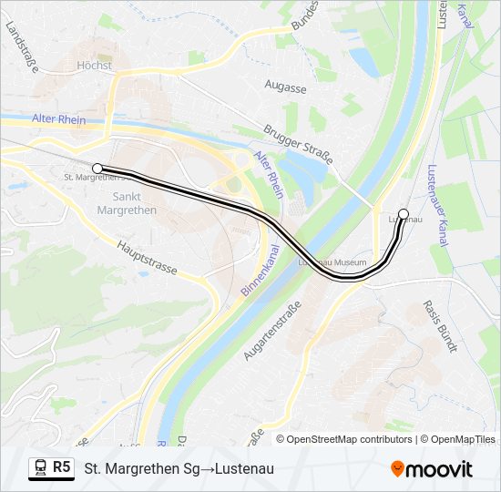 R5 Train Line Map