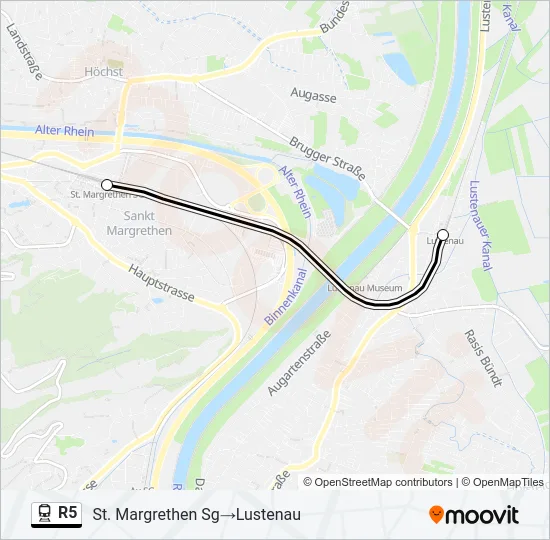 R5 Train Line Map