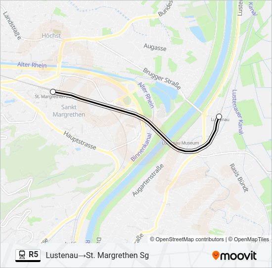 R5 Train Line Map