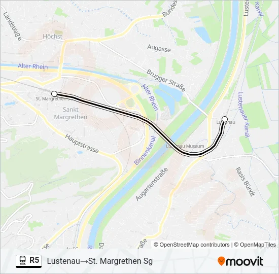 R5 Train Line Map
