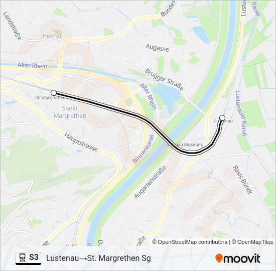 S3 Train Line Map