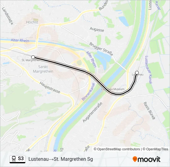 S3 Train Line Map