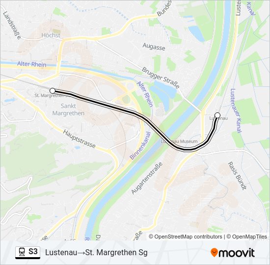 S3 Train Line Map