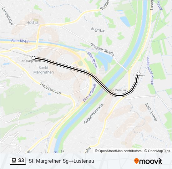 S3 Train Line Map