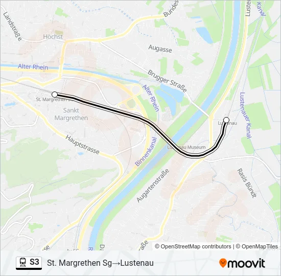 S3 Train Line Map